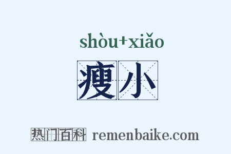 瘦小是什么意思的图片